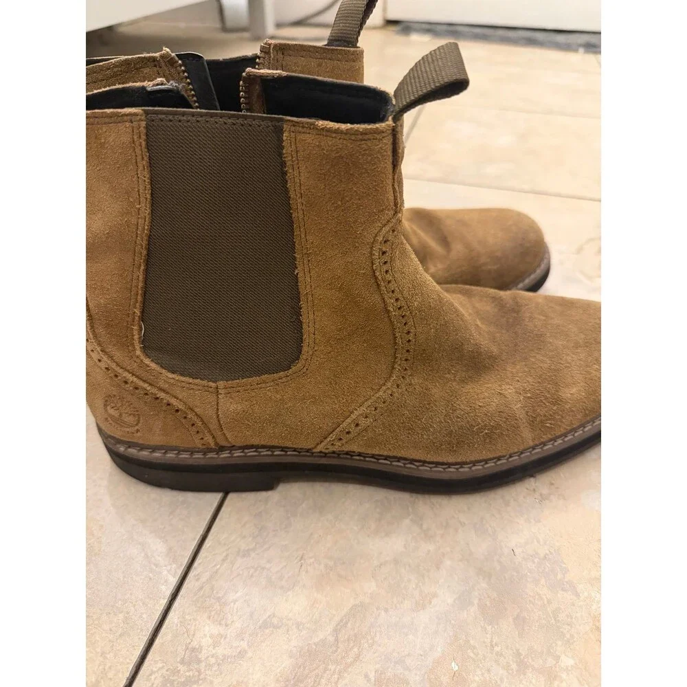 Timberland Men's Tan and Brown Boots